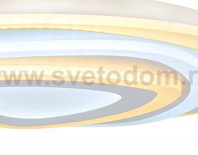 Люстра потолочная Ambrella FA804 WH белый 140W 500*500*60 (ПДУ РАДИО 2.4) ACRYLICA