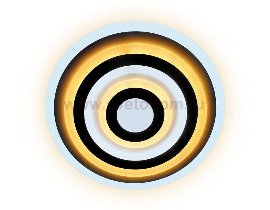 Люстра потолочная Ambrella FA808 WH белый 140W 500*500*60 (ПДУ РАДИО 2.4) ACRYLICA