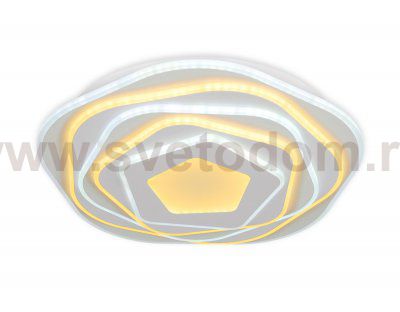 Люстра потолочная Ambrella FA814 WH белый 78W D500*80 (ПДУ РАДИО 2.4) ACRYLICA