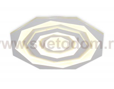 Люстра потолочная Ambrella FA822 WH белый 76W D500*50 (ПДУ РАДИО 2.4) ACRYLICA