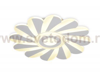 Люстра потолочная Ambrella FA850 WH белый 70W D500*45 (ПДУ РАДИО 2.4) ACRYLICA
