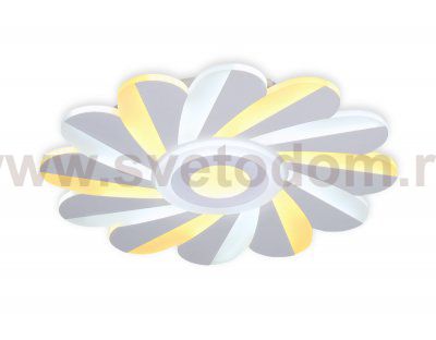 Люстра потолочная Ambrella FA850 WH белый 70W D500*45 (ПДУ РАДИО 2.4) ACRYLICA