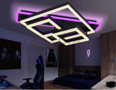 Потолочный светодиодный светильник с пультом Ambrella FA8533 FA