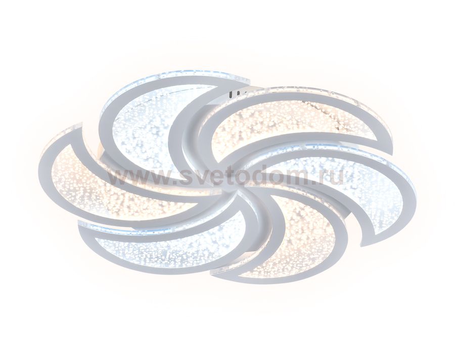 Люстра потолочная Ambrella FA856/6 WH белый 168W D500*50 (ПДУ РАДИО 2.4) ACRYLICA