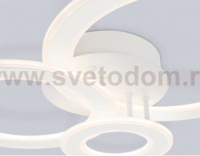 Люстра потолочная Ambrella FA861 WH белый 71W 580*430*120 (ПДУ РАДИО 2.4) ACRYLICA