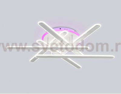 FA8907 WH/CH белый/хром 135W 3000K-6400K+RGB 800*770*160 (ПДУ РАДИО 2.4G)