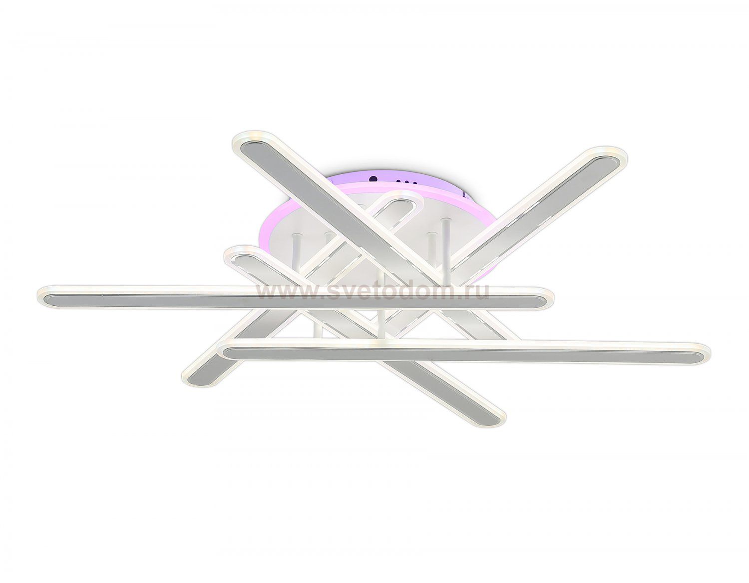 FA8907 WH/CH белый/хром 135W 3000K-6400K+RGB 800*770*160 (ПДУ РАДИО 2.4G)