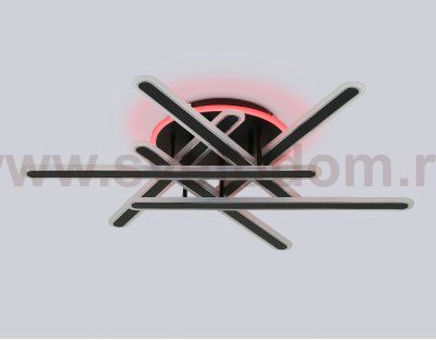 FA8908 BK/CH черный/хром 125W 3000-6400K+RGB 800*770*160 (ПДУ ИК)