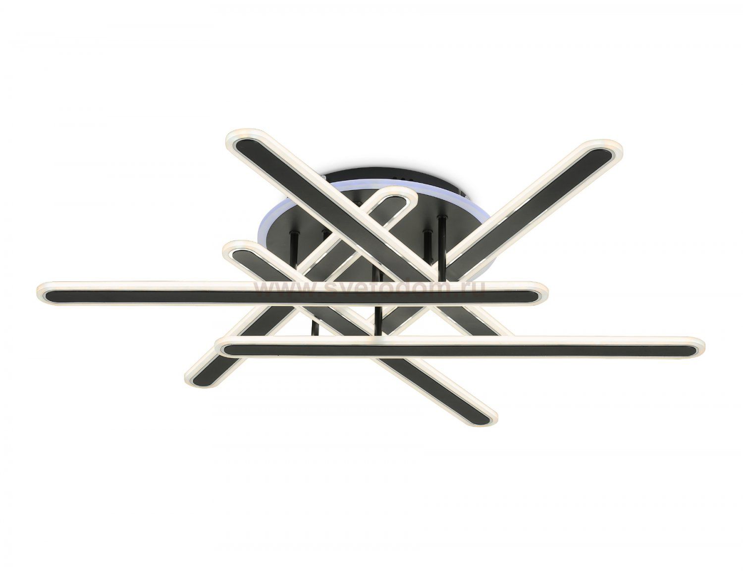 FA8908 BK/CH черный/хром 125W 3000-6400K+RGB 800*770*160 (ПДУ ИК)