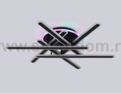 FA8908 BK/CH черный/хром 125W 3000-6400K+RGB 800*770*160 (ПДУ ИК)