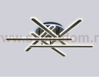 FA8908 BK/CH черный/хром 125W 3000-6400K+RGB 800*770*160 (ПДУ ИК)