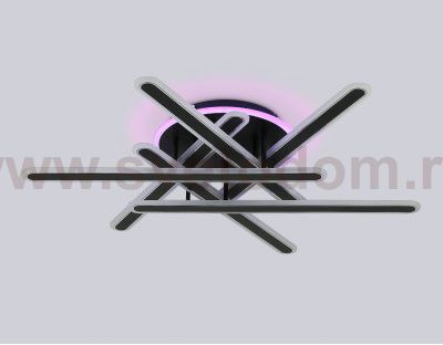 FA8908 BK/CH черный/хром 125W 3000-6400K+RGB 800*770*160 (ПДУ ИК)