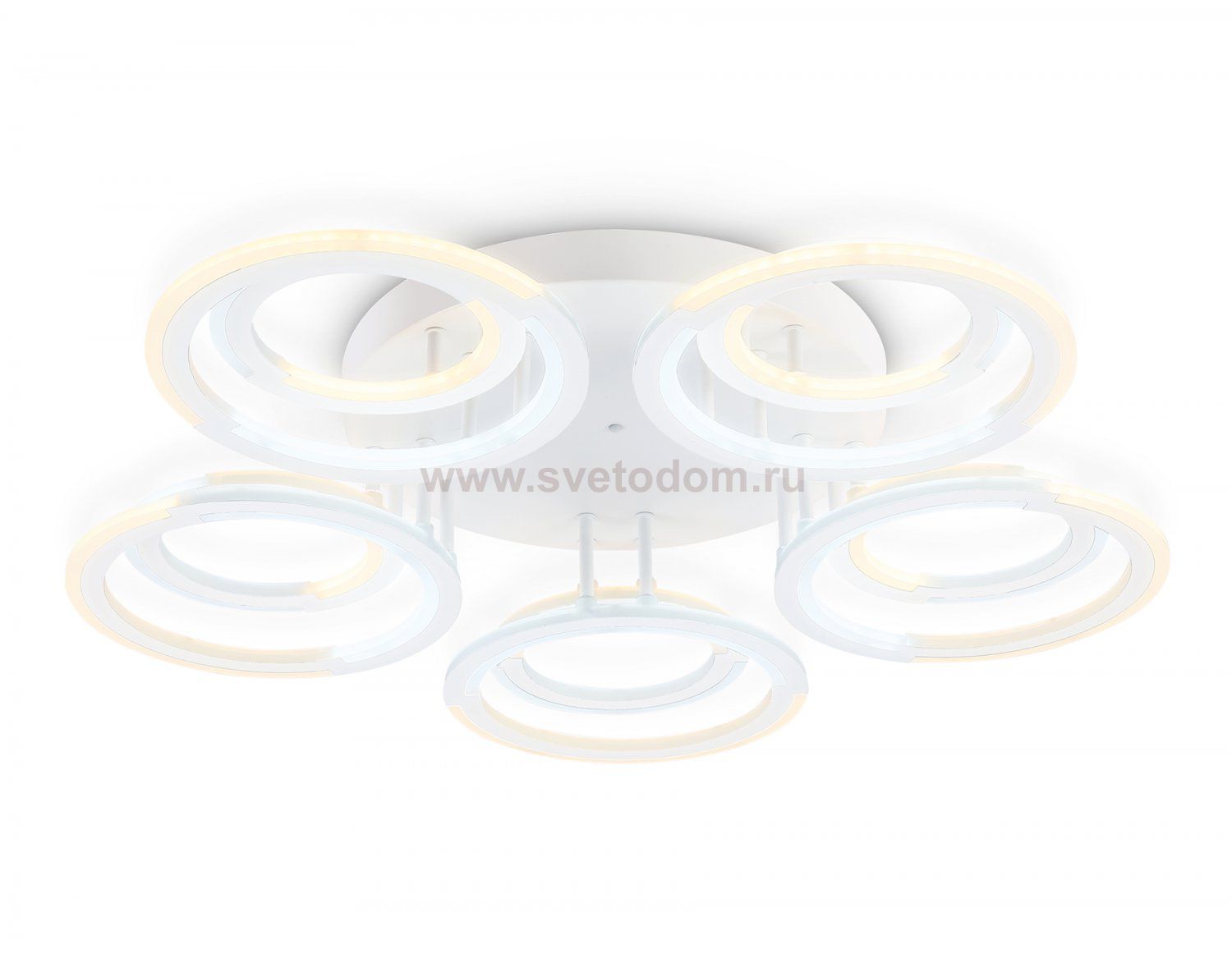 Светильник светодиодный потолочный Ambrella FA8944/5+5 WH белый 132W 3000-6000K D735*115 (ПДУ ИК)