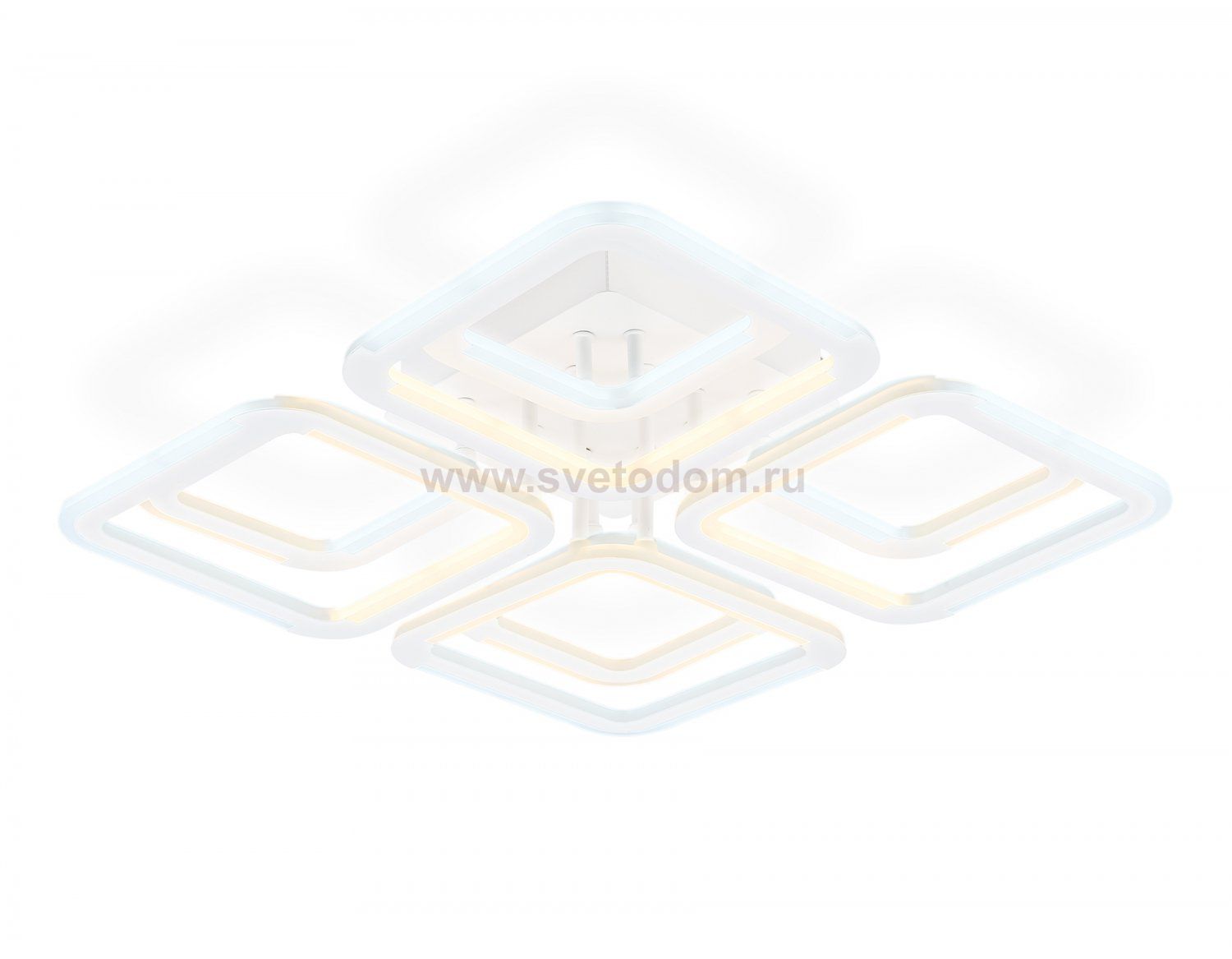 Светильник светодиодный потолочный Ambrella FA8948/4+4 WH белый 101W 3000-6000K 485*485*120 (ПДУ ИК)