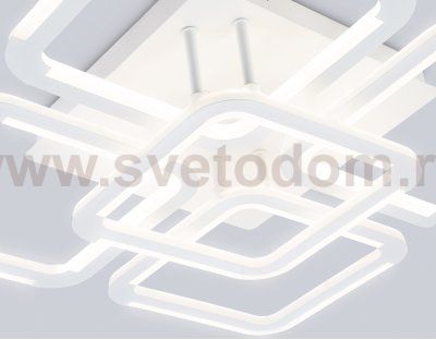 Светильник светодиодный потолочный Ambrella FA8949/4+1 WH белый 78W 3000-6000K 485*485*115 (ПДУ ИК)
