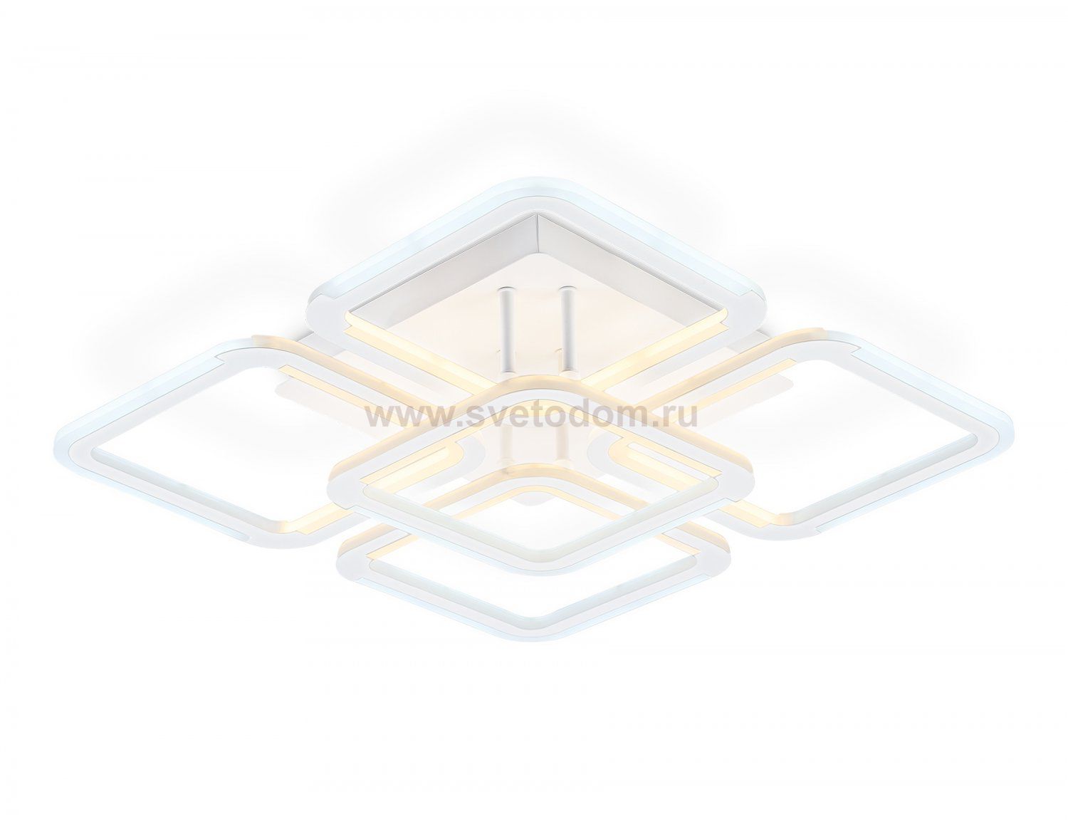 Светильник светодиодный потолочный Ambrella FA8949/4+1 WH белый 78W 3000-6000K 485*485*115 (ПДУ ИК)