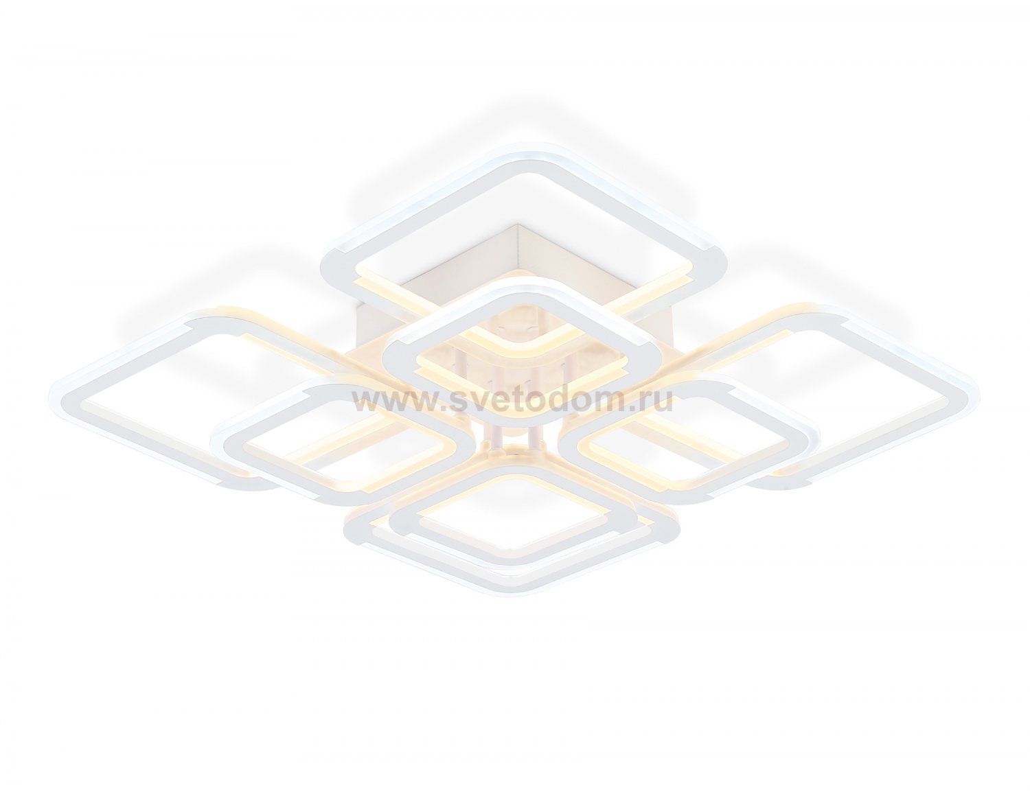 Светильник светодиодный потолочный Ambrella FA8950/4+4 WH белый 101W 3000-6000K 540*540*120 (ПДУ ИК)