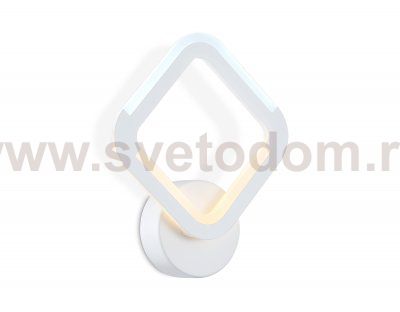 Светильник светодиодный настенный Ambrella FA8951 WH белый 10W 3000-6000K 245*205*50