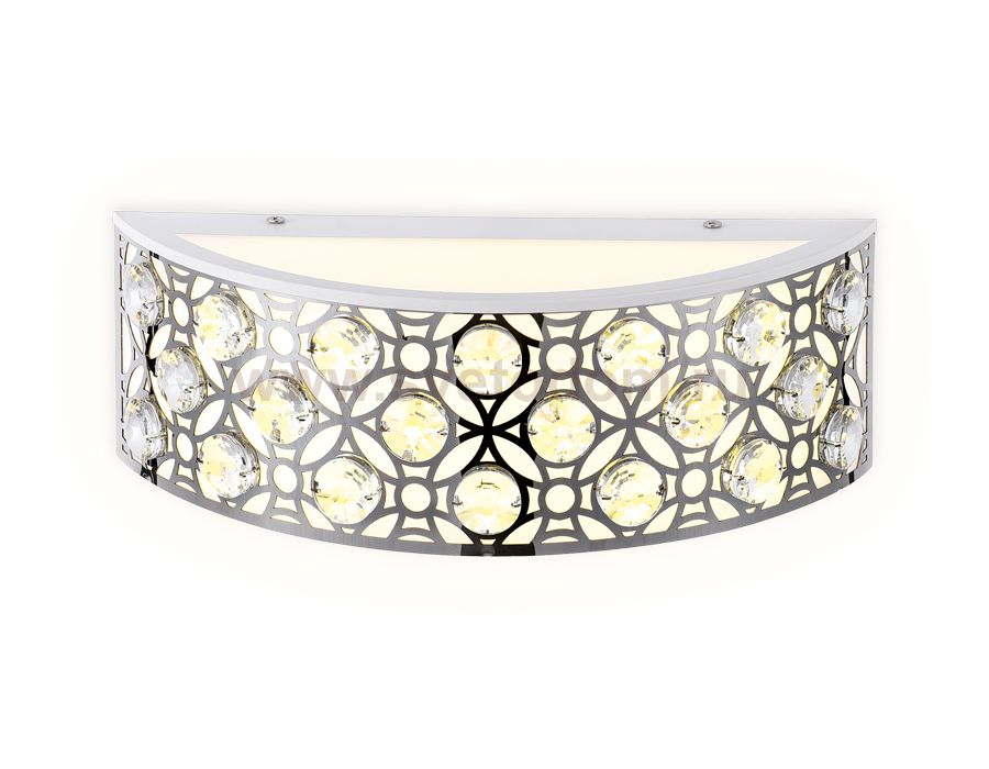 Настенный светильник бра Ambrella FA9411 WH/CH белый/хром 4200K 12W 300*110*100 ACRYLICA