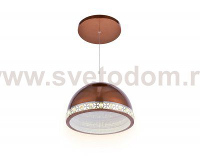 Люстра подвесная Ambrella FA9497 CF/CH кофе/хром 4200K 36W D400*770 (без ПДУ) ACRYLICA
