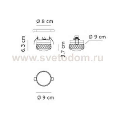 Встраиваемый светильник Axo Light FAFAIRYXAMCRLED Fairy