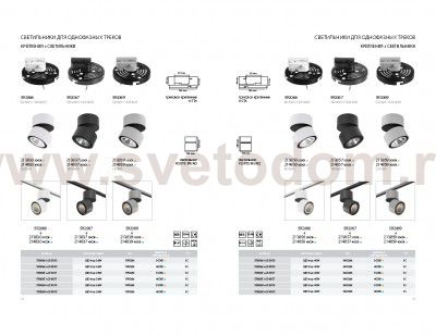 Трековое крепление с 1-фазным адаптером к 21383х/21483х Lightstar 592066 Asta