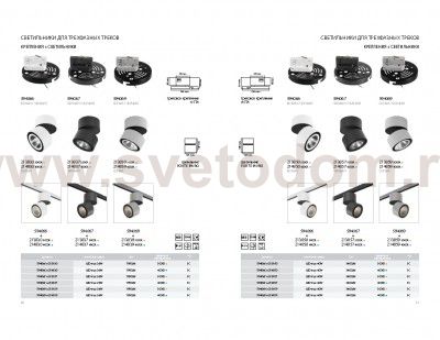 Трековое крепление с 3-фазным адаптером к 21383х/21483х/21385x/21485x Lightstar 594067 Asta