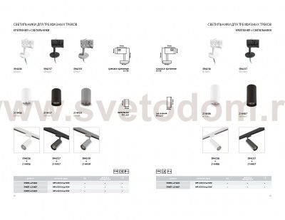 Трековое крепление с 3-фазным адаптером к 21443х/21448x Lightstar 594057 Asta