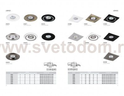 Светильник встраиваемый Lightstar 10018 Levigo