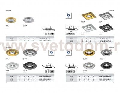 Светильник встраиваемый Lightstar 11986 Miriade