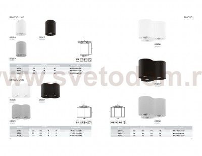 Светильник точечный накладной Lightstar 52019 Binoco