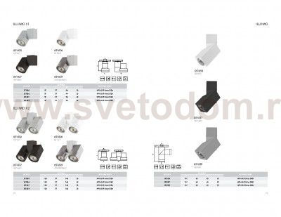 Светильник точечный накладной декоративный под заменяемые галогенные или LED лампы Illumo Lightstar 051057