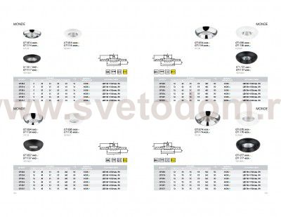 Светильник точечный встраиваемый диодный Lightstar 71057 Monde