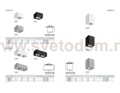Светильник точечный накладной Lightstar 212639 Monocco 