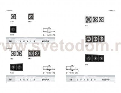 Светильник встраиваемый Lightstar 214028 Cardano