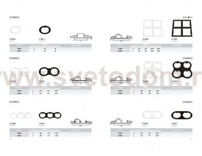 Рамка для точечного светильника Lightstar 214646 Domino
