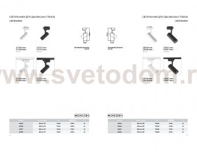 Светильник светодиодный для 1-фазного трека Volta Lightstar 227236