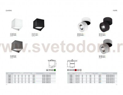 Светильник накладной светодиодный Lightstar 381363 Forte