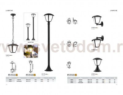 Светильник светодиодный уличный настенный Lightstar 375680 Lampione