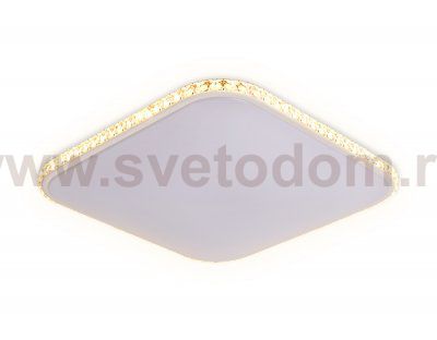 Люстра потолочная Ambrella FF75 WH белый 48W+24W 400*400*60 (ПДУ ИК) ORBITAL