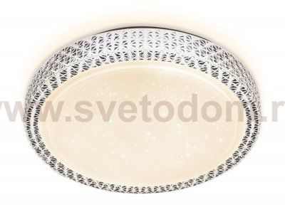 Люстра потолочная Ambrella FF85 WH белый 48W D400*75 (ПДУ ИК) ORBITAL