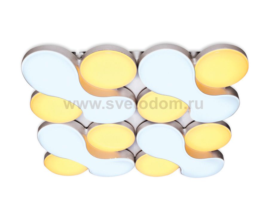 Люстра потолочная Ambrella FG1066/4 WH 208W 720*720*105 (ПДУ РАДИО 2.4) COMFORT