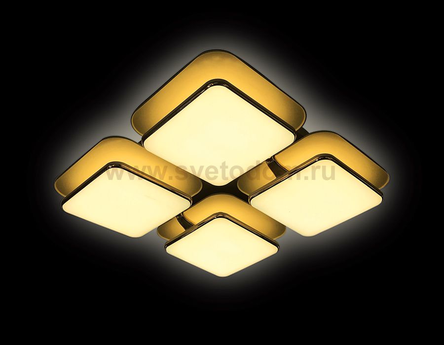 Люстра потолочная Ambrella FG2034 WH 128W+48W 670*670*140 (ПДУ РАДИО 2.4) COMFORT