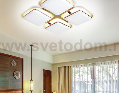 Люстра потолочная Ambrella FG2034 WH 128W+48W 670*670*140 (ПДУ РАДИО 2.4) COMFORT