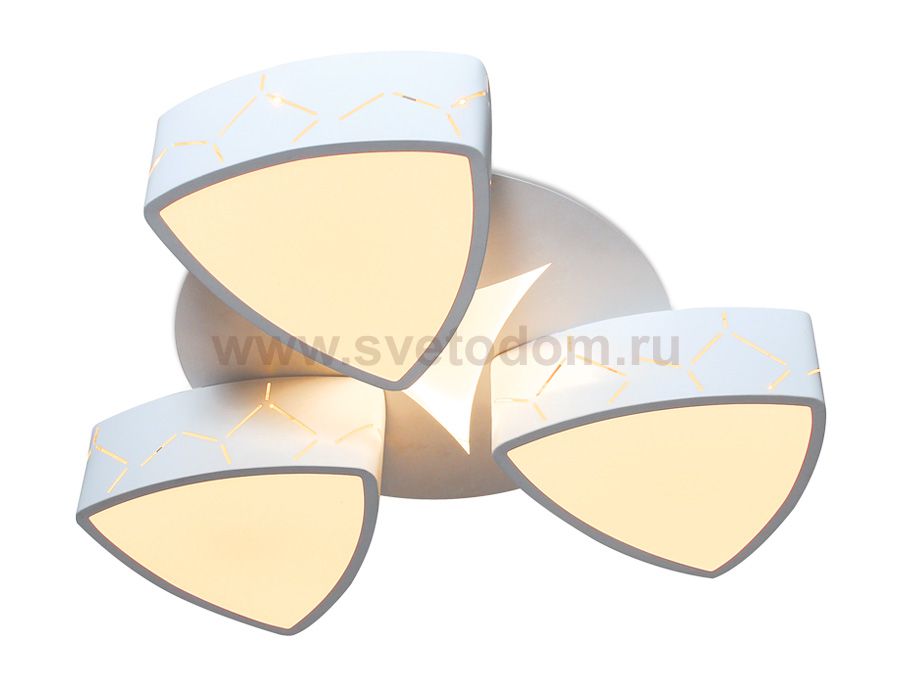 Люстра потолочная Ambrella FG2063 WH 72W+15W 620*620*120 (ПДУ РАДИО 2.4) COMFORT