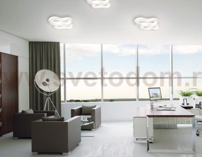 Люстра потолочная Ambrella FG2112 WH 96W 400*280*90 (ПДУ РАДИО 2.4) COMFORT