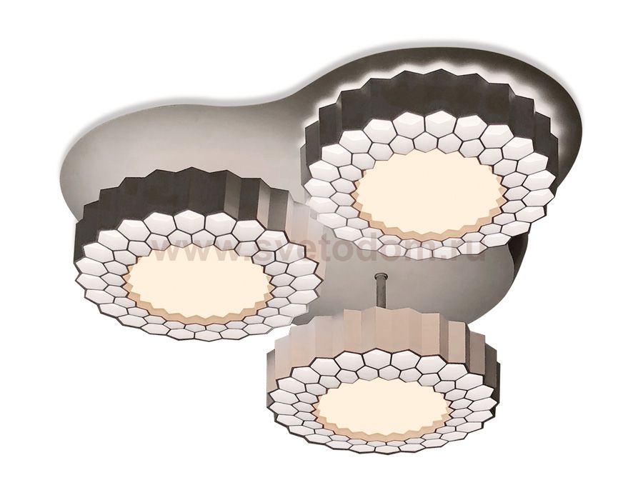 Люстра потолочная Ambrella FH12/3 WH 96W 500*500*190 (ПДУ РАДИО 2.4) COMFORT