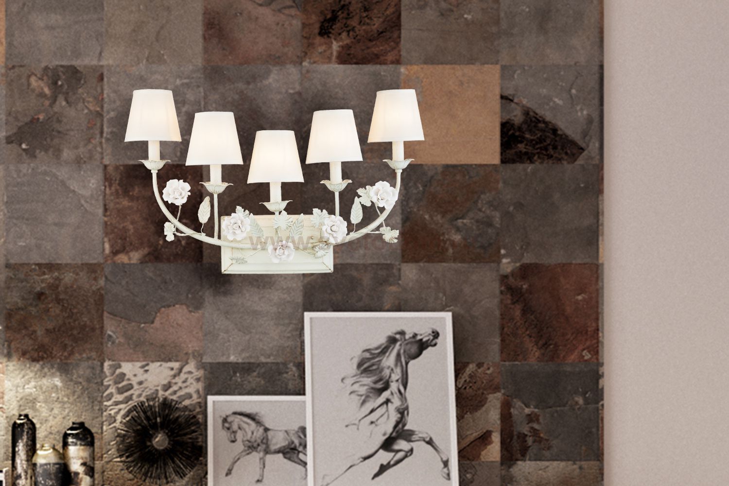 Светильник настенный бра Lucia Tucci FIORI DI ROSE W1775.5