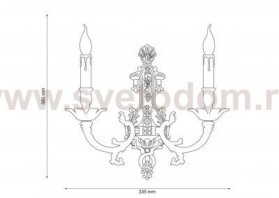 Lucia Tucci FIRENZE W1781.2 antique gold Светильник
