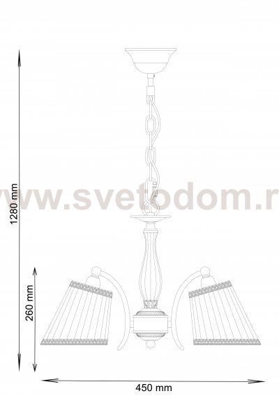 Люстра Lucia Tucci Firmo 145.3 ivory